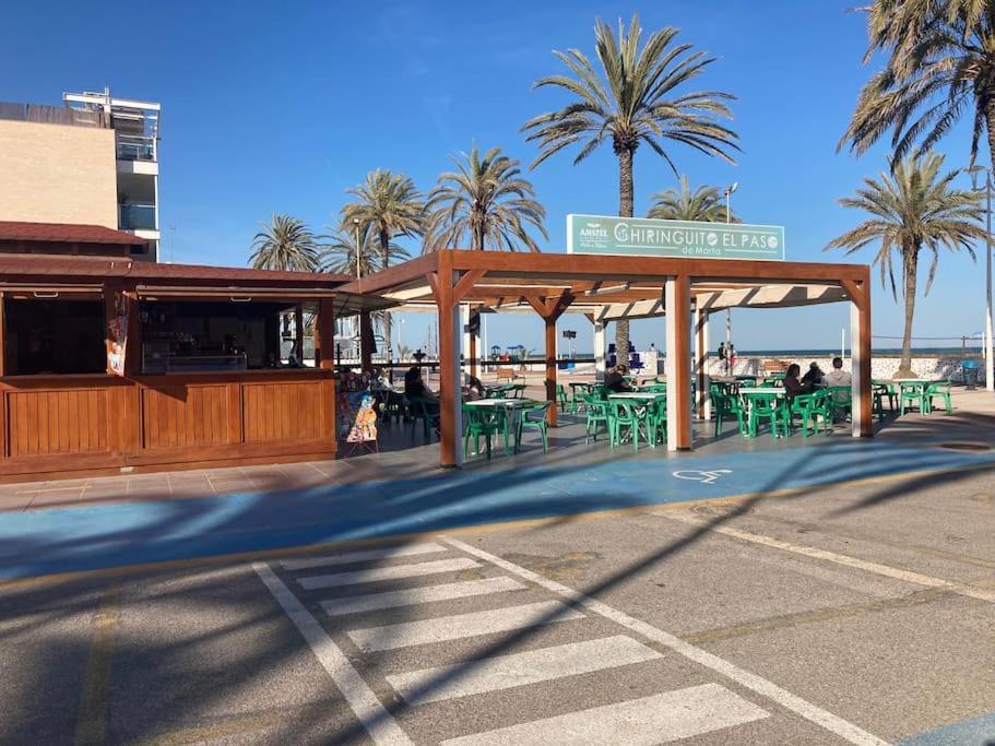 Coqueto Apartamento De Playa Con Piscina Y Terraza Валенсія Екстер'єр фото